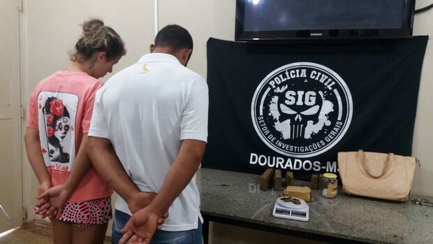 Casal é preso por tráfico de drogas em MS Portal TOP Mídia News