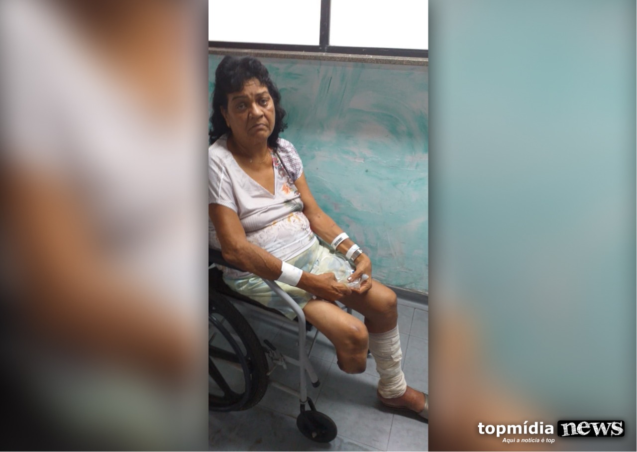 Diabética idosa de 61 anos corre risco de amputar perna por falta de