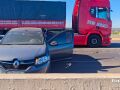 BR-163 fica congestionada ap&oacute;s acidente .