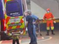Ve&iacute;culo bateu contra uma cerca no p&aacute;tio de um posto; testemunhas apontam que o condutor apresentava sinais de embriaguez.