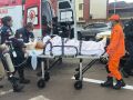 Militar foi atingido por um Siena e foi encaminhado ao hospital com m&uacute;ltiplas fraturas .