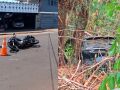 HR-V terminou dentro de uma &aacute;rea de mata ap&oacute;s a batida; motorista foi linchado depois que passageira ficou gravemente ferida.