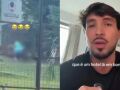 "Ele chegou muito assustado, com medo e com uma postura muito estranha", afirmou o tutor no v&iacute;deo publicado nas redes sociais.