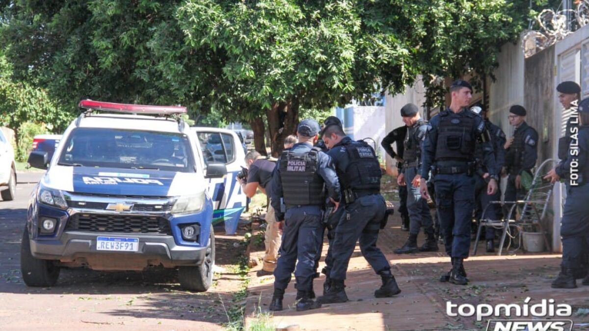 Bandido morre em confronto com a polícia em frente à borracharia no  Guanandi (vídeo)