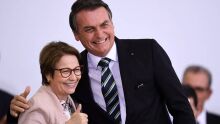 Após descartá-la como vice, Bolsonaro vem a MS dar 'uma forcinha' a Tereza Cristina 