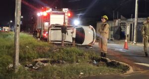 Uma equipe do Corpo de Bombeiros Militar foi mobilizada at&eacute; o local 