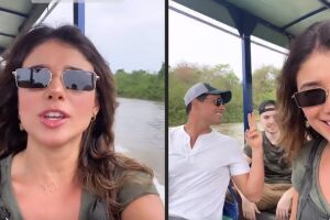 Paula Fernandes e Cauá Reymond estão em Mato Grosso do Sul; veja o vídeo