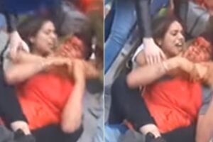 V&iacute;deo: ladr&atilde;o tenta roubar lutadora de MMA e leva uma surra