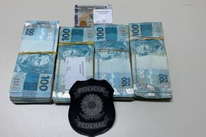 PF apreende R$ 40 mil em operação que investiga fraudes em postos de combustíveis em MS