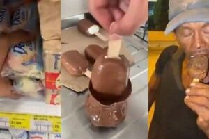 Vídeo: influencer colombiano entrega picolé de sabonete para mendigo e vira alvo da polícia