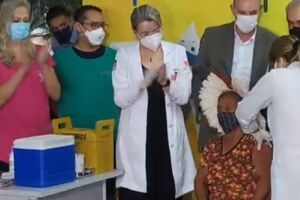 Em dia histórico para MS, quatro são vacinados contra a covid no Hospital Regional