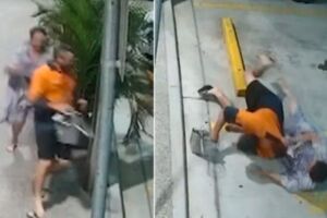 Vídeo: idosa persegue ladrão e recupera bolsa depois de aplicar golpe de luta livre