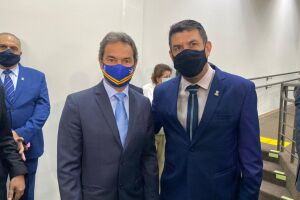 O prefeito Marquinhos Trad e o vereador Beto Avelar