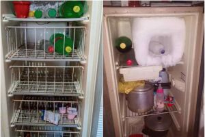 A família não tem alimentos na geladeira