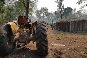 Raio atinge trator e funcionário morre em fazenda de Bodoquena