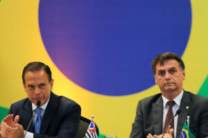 João Doria e Jair Bolsonaro, opostos no enfrentamento à pandemia