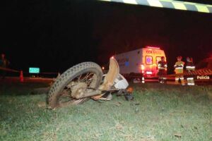 Motociclista morreu após cair na rodovia
