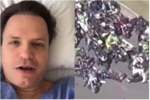 Ex- Polegar Alan foi atropelado durante motociata de Bolsonaro