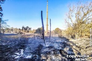 Bombeiros trabalharam toda madrugada em incêndio e ainda fazem rescaldo no Parque dos Poderes