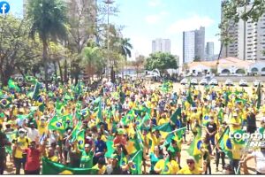 Religiosos oraram pelo presidente Bolsonaro