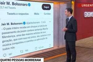 Bolsonaro lamenta perda de Marília Mendonça