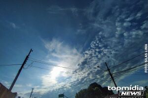 Segunda-feira terá pancadas de chuva e temperaturas elevadas em MS