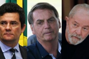 Lula é seguido por Bolsonaro e Moro em pesquisa