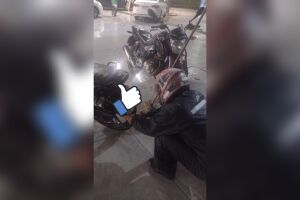 Motoboy agradeceu ajuda de "irmão de trampo"