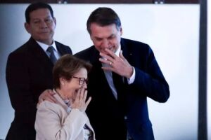 PL quer Tereza Cristina como vice de Bolsonaro