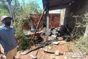 Morador esquece panela fervendo e casa pega fogo na Vila Marli
