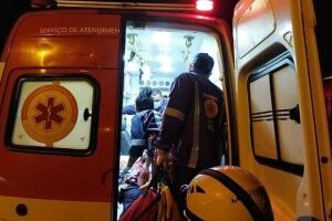 A equipe de socorro realizou manobras de reanimação
