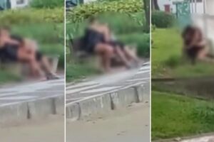 Casal é flagrado fazendo sexo na praia (vídeo)