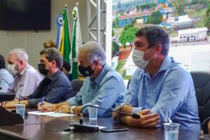 Riedel e Azambuja estiveram em Maracaju