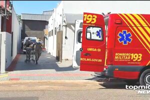 Corpo de Bombeiros socorreu a vítima