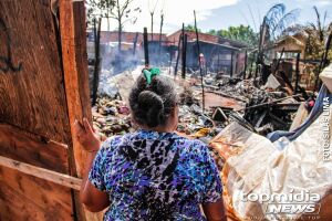 Famílias perderam tudo que tinham com o incêndio