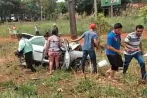 Ocupantes de carro com placas de Dourados morreram