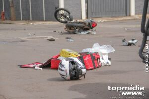 Batida deixou motociclista gravemente ferido