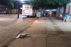 Mulher  teria se jogado contra o ônibus