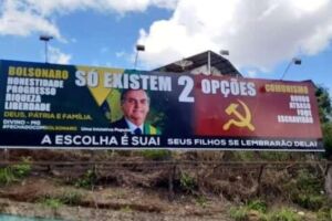 Juiz mandou tirar propaganda com Bolsonaro