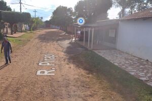 Rua onde o crime aconteceu