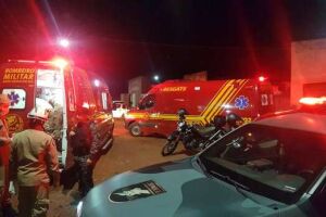 Ela foi socorrida pelo Corpo de Bombeiros