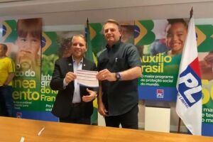 Filiação contou com o apoio de Bolsonaro