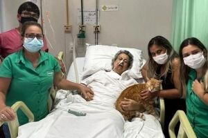 Animal pôde estar ao lado da dona no seu último aniversário