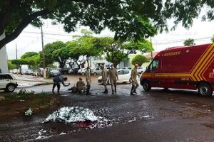 A mulher morreu antes da chegada do Corpo de Bombeiros