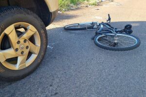 Ciclista foi atropelada a caminho do trabalho