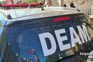 Homem surta, bate na esposa e desmaia prima na porrada no Lageado