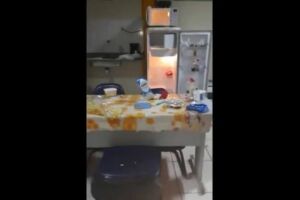 Criminoso entrou na cozinha para roubar alimentos