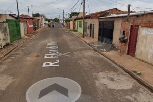 Rua onde os disparos foram efetuados