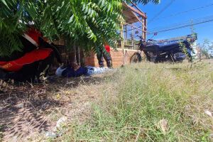 Vítimas foram socorridas por equipes do Corpo de Bombeiros
