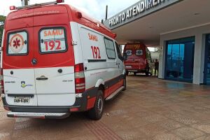 Menina foi encaminhada às pressas para o hospital